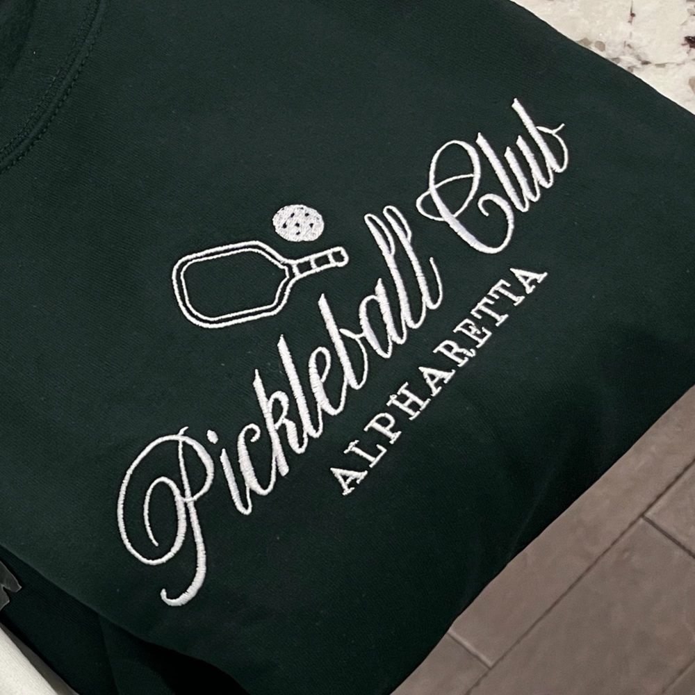 Green Pickleball Club Sweatshirt
